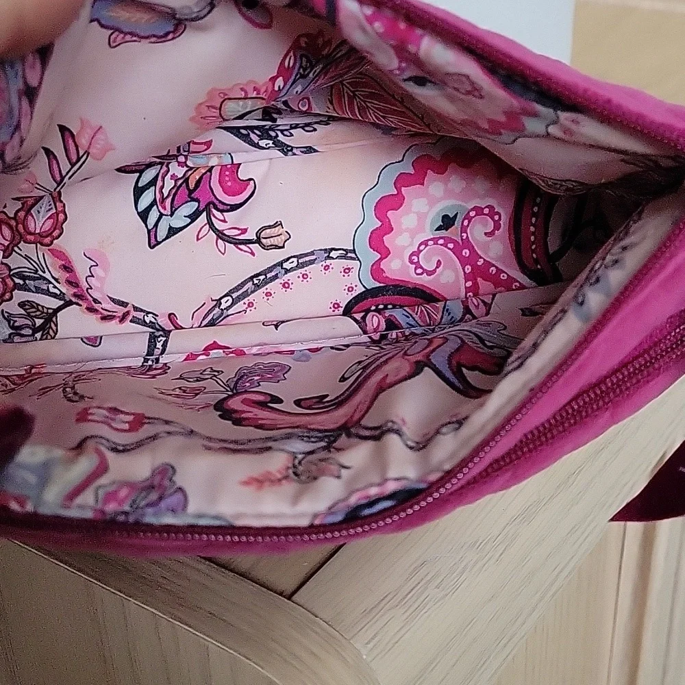 Vera Bradley Quilted Makeup Bag in Purple Fuscia - Picture 5 of 7